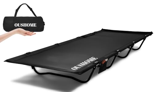 Ultralight Portable Folding Camping Cot, Black O8893