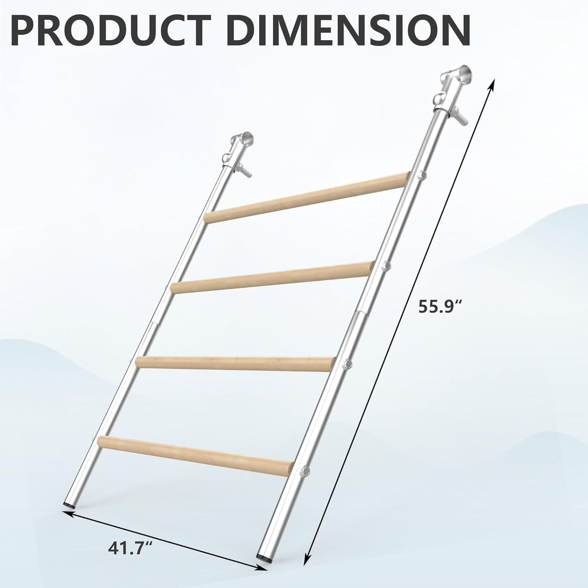 Large Metal Chicken Perch Ladder (55.9''L X 41.7'' W) L570544