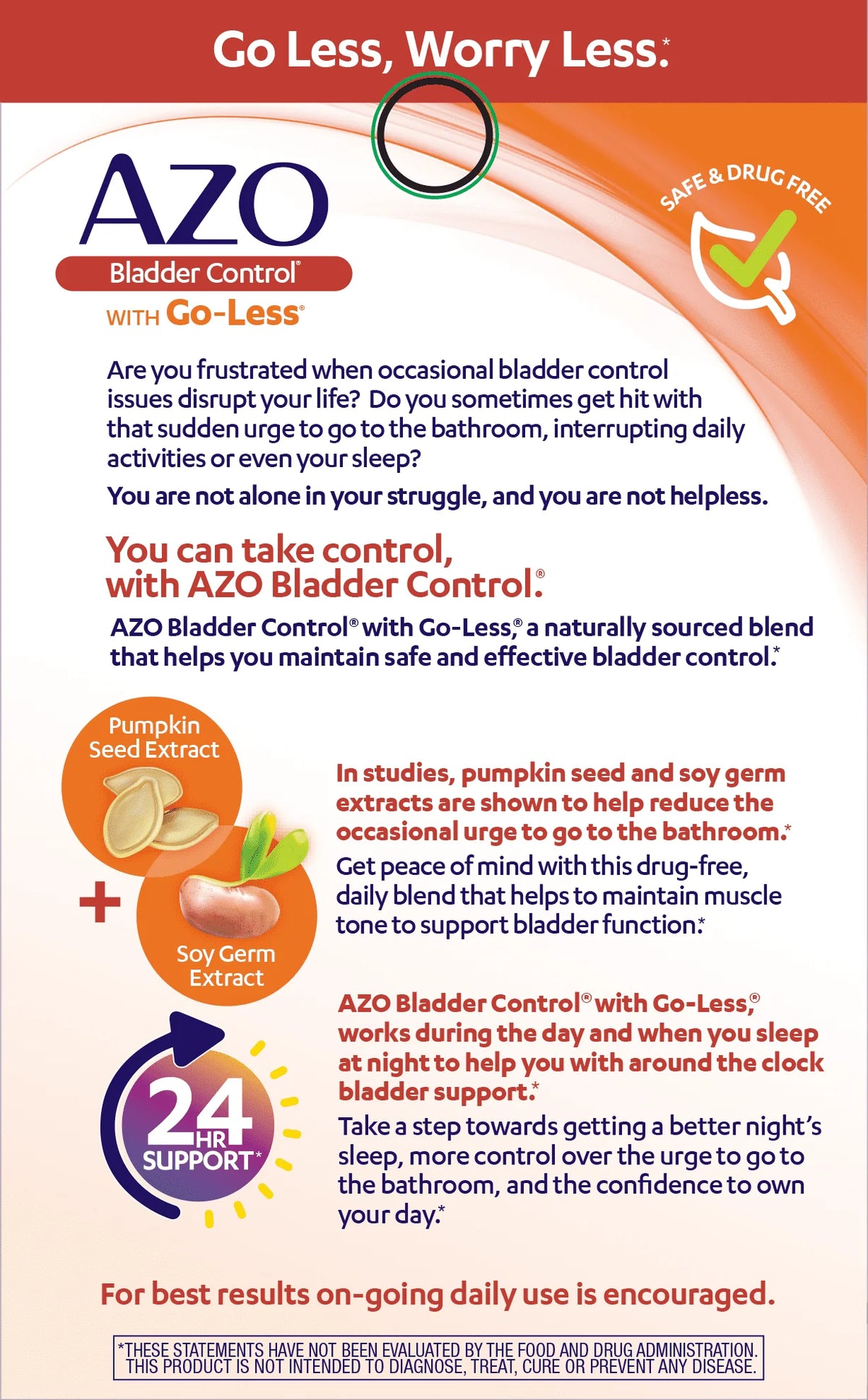 54 Count Bladder Control Supplement Capsules E829233