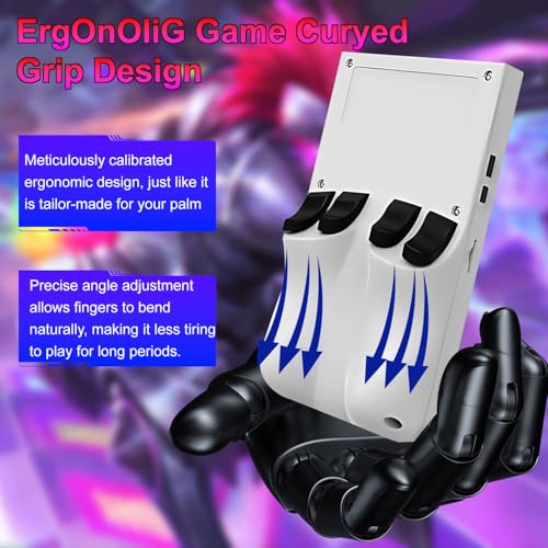 Retro Handheld Game Console, 4-inch IPS Screen, 64GB TF Card, Black T735