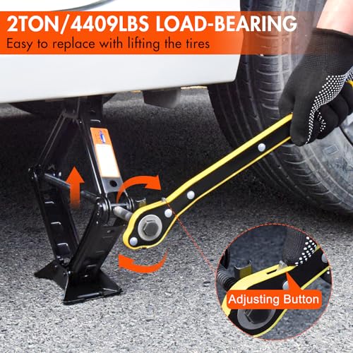 2 Ton Scissor Car Jack Kit with Lug Wrench T9690