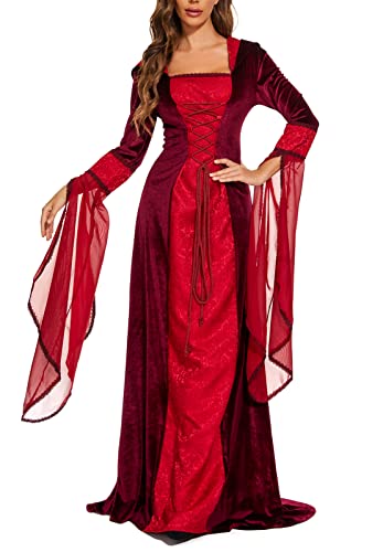 Medieval Victorian Velvet Gothic Dress F131