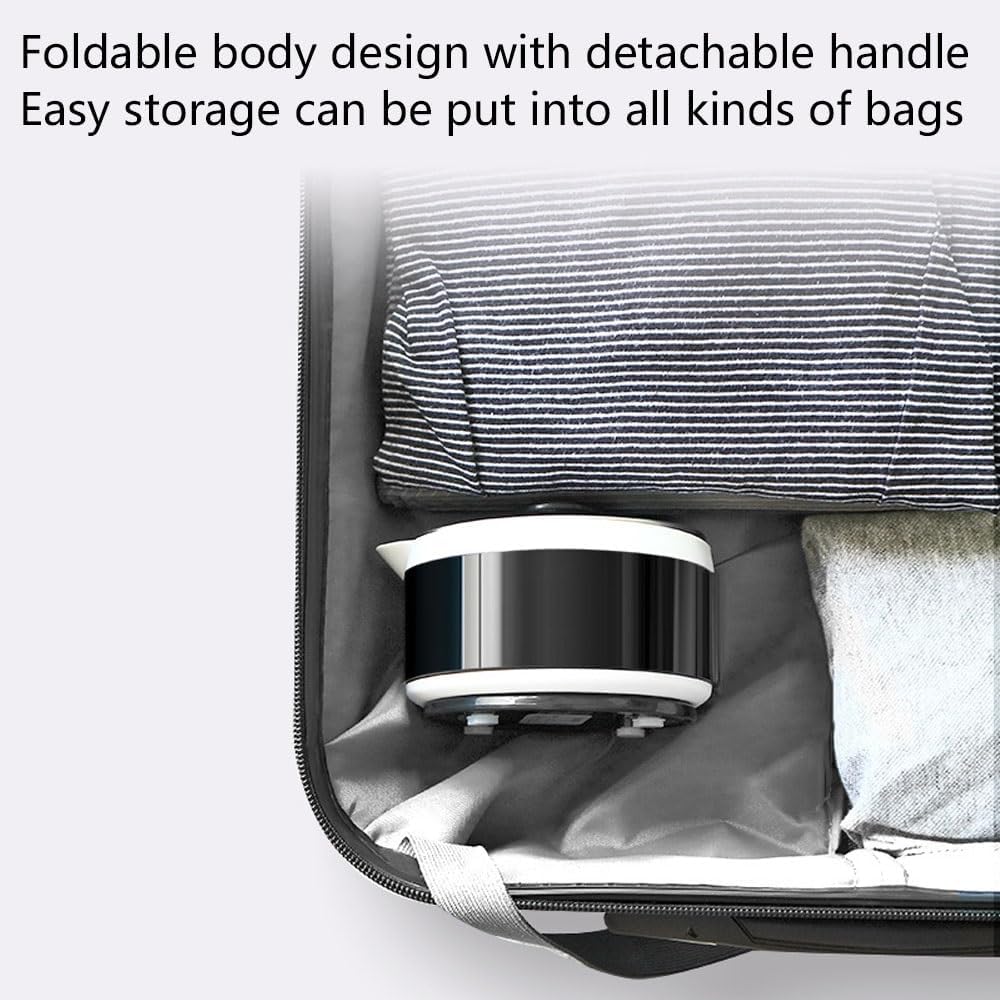 Travel Foldable Electric Kettle Portable Silicone Collapsible Kettle with LED Digital Display Food Grade Silicone BPA Free Boil Dry Protection 0.6L Z18695