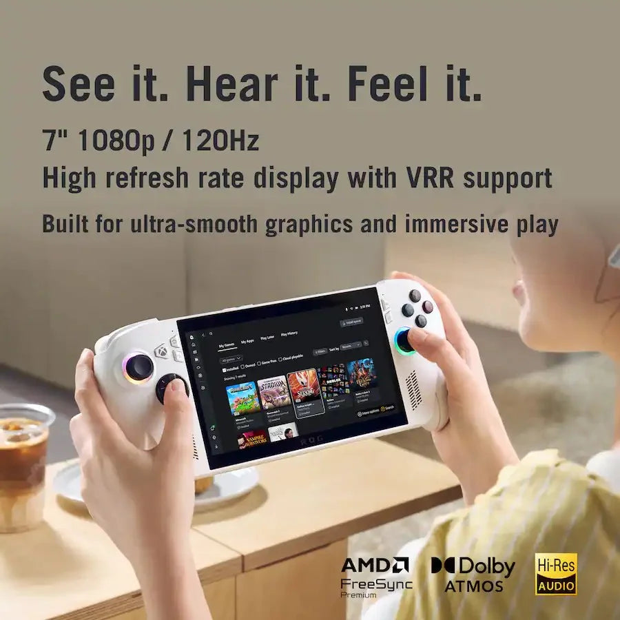 7" FHD 120Hz IPS LED Touch Screen Gaming Handheld Console with 512GB SSD K889