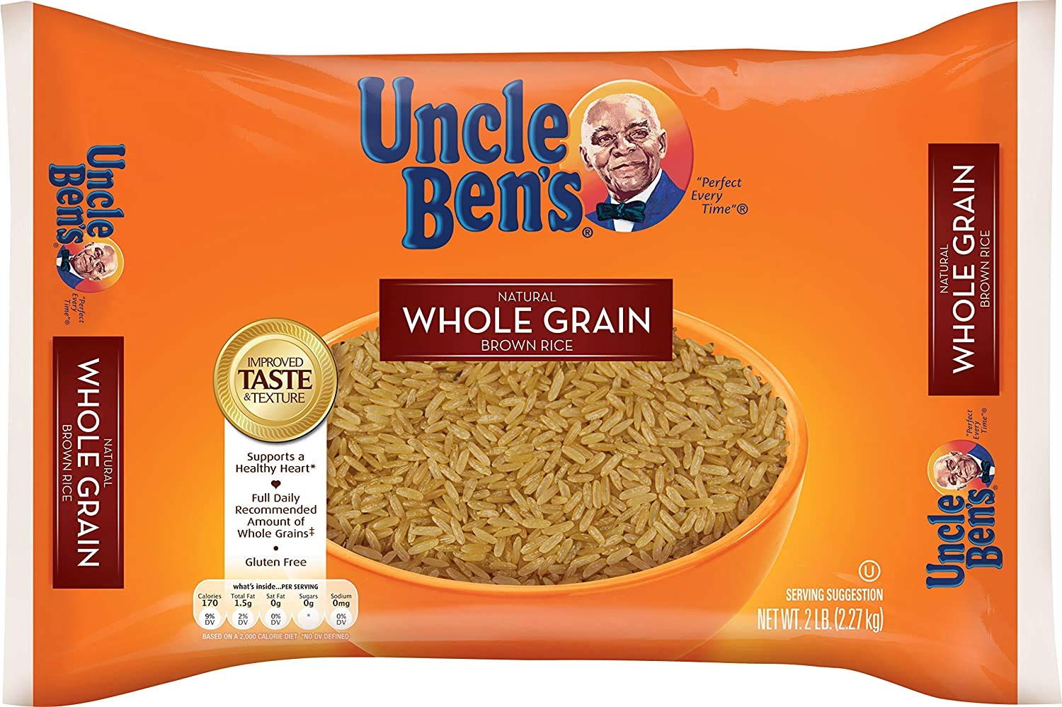 Whole Grain Brown Rice - 3 Bags (2 lbs ea) S12547