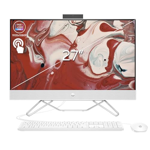 27" FHD Touchscreen AMD Ryzen 7 All-in-One Desktop, 32GB DDR4 RAM, 2TB PCIe M.2 SSD, White U4946