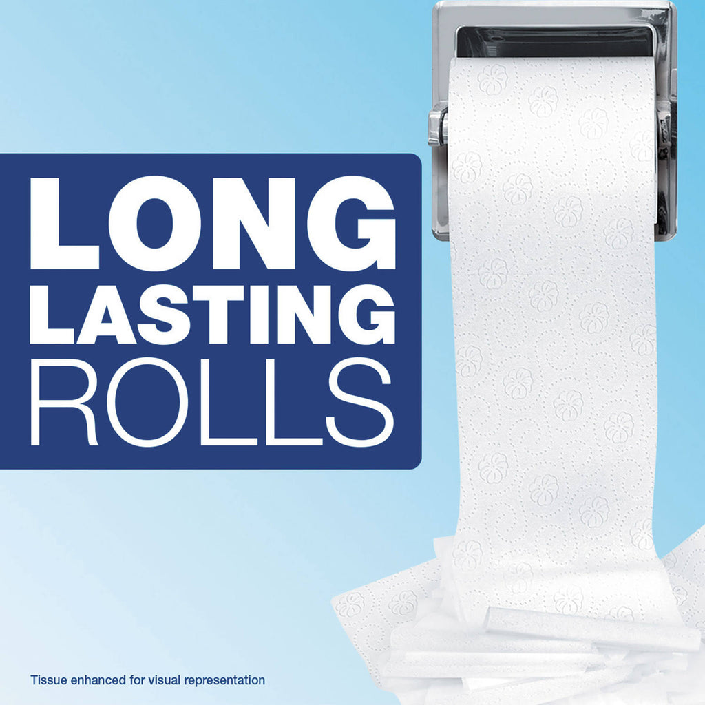 2-Ply White Bathroom Tissue, 450 Sheets/Roll, 75/Carton T8258