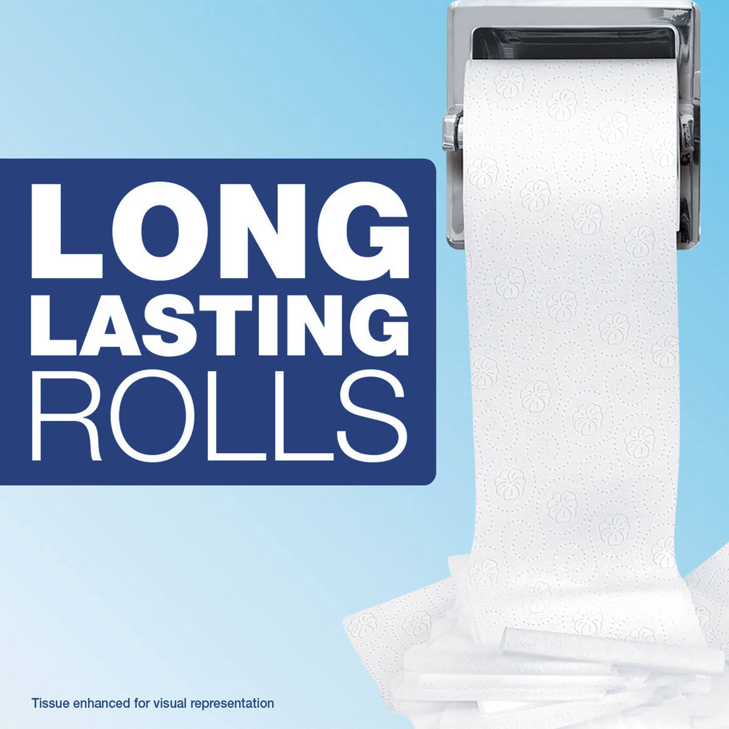 2-Ply White Bathroom Tissue, 450 Sheets/Roll, 75/Carton T8258