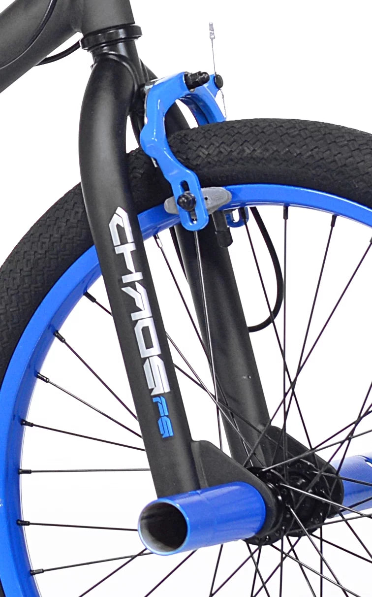 20 in. Matte Black and Blue Boy's Bicycle W270684