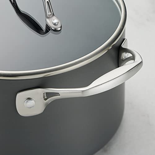 Hard Anodized 8 Qt Covered Stock Pot I52491
