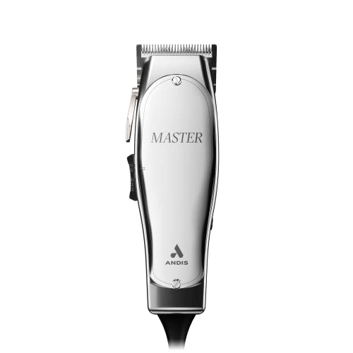 Professional Fade Master Hair Clipper, Adjustable Carbon Steel Fade Blade Clipper, Chrome, Silver Y73490