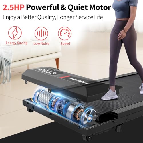 2.5 HP Under Desk Treadmill with Remote Control U6428