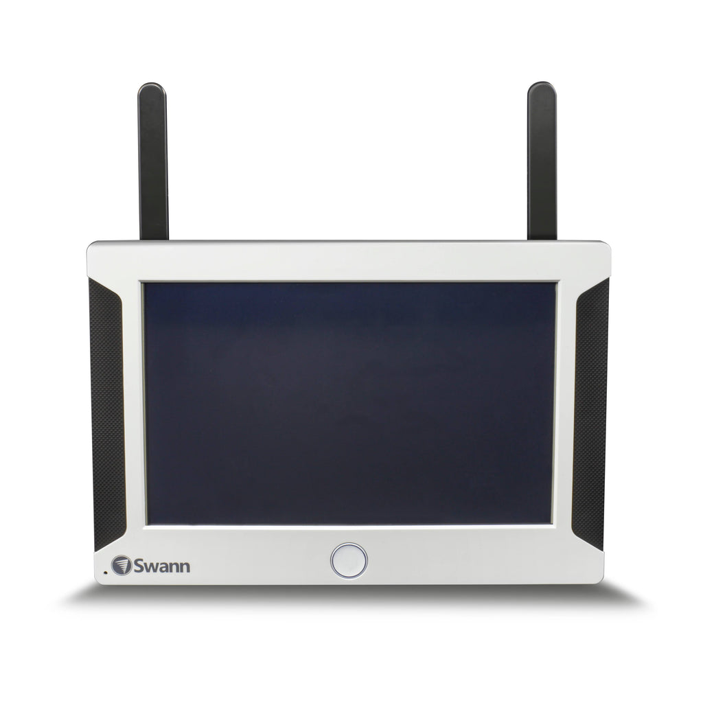 All-in-One Wi-Fi HD 4-Channel Monitor with 2 Outdoor Cameras Night Vision Wireless 7x22 LCD T3386