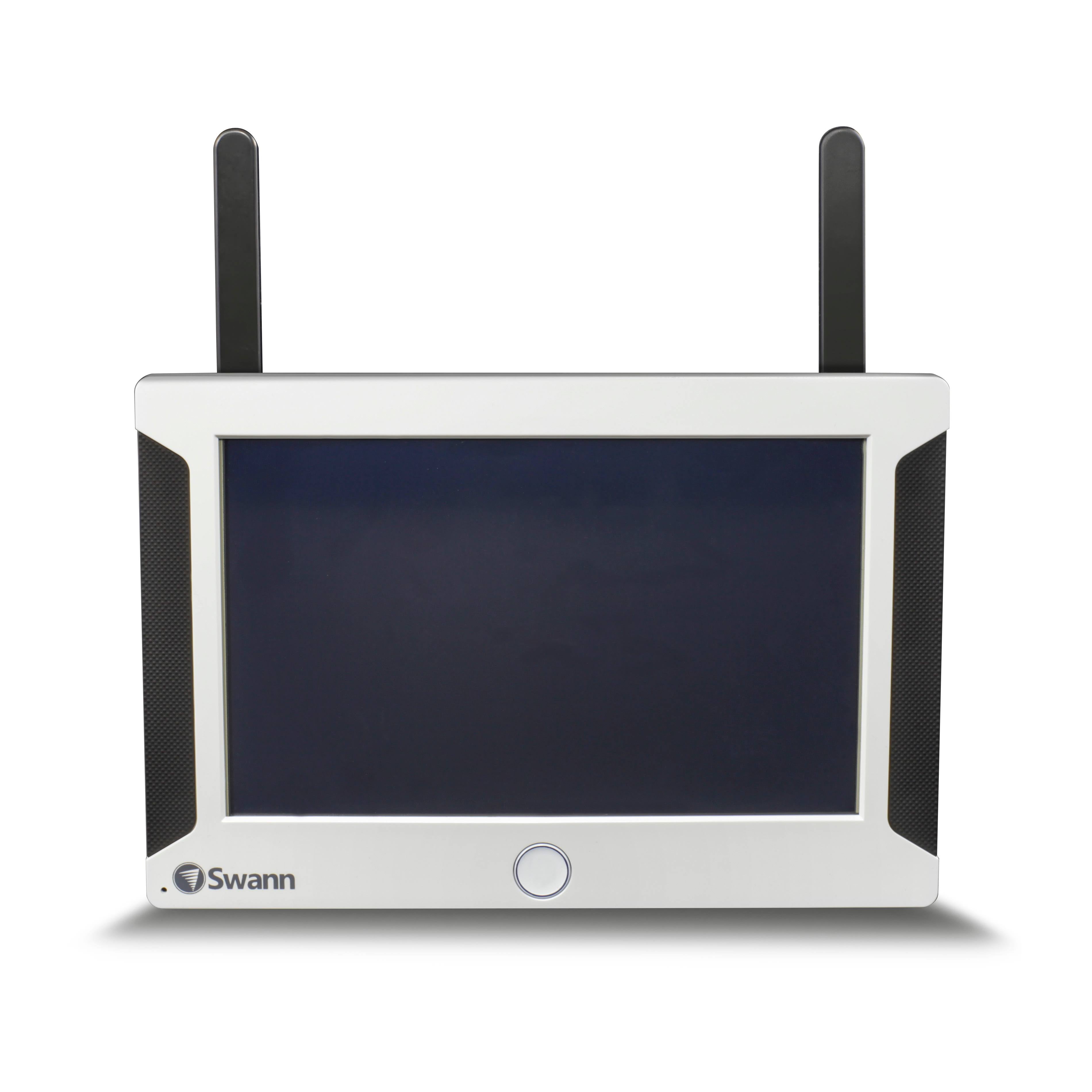 All-in-One Wi-Fi HD 4-Channel Monitor with 2 Outdoor Cameras Night Vision Wireless 7x22 LCD T3386