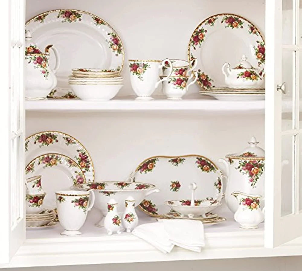 9-Piece Tea Set & Tray with Multicolored Floral Print Q252014