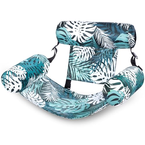 Inflatable Pool Lounge Chair with Plant Pattern C371