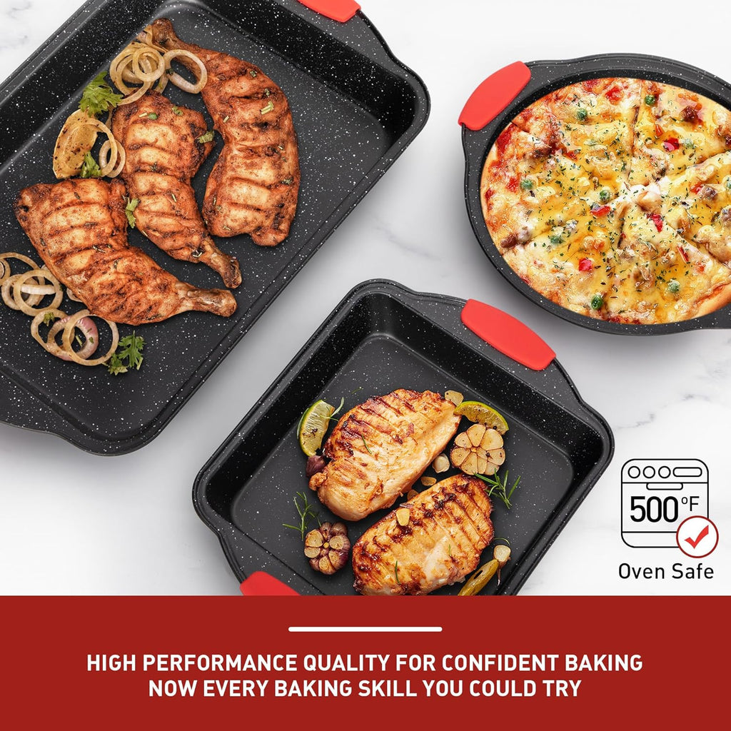 18-Piece Nonstick Carbon Steel Black Baking Pans Set R31378