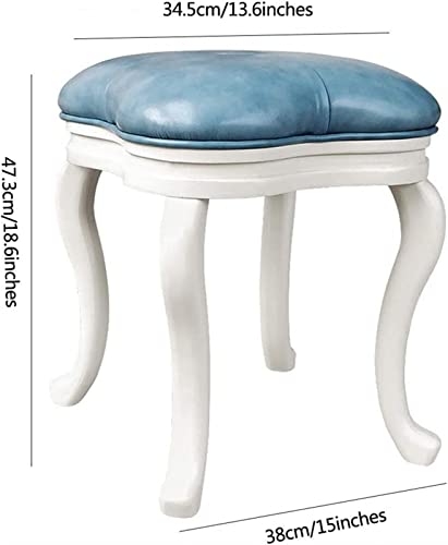 Upholstered Solid Wood Vanity Stool P58488