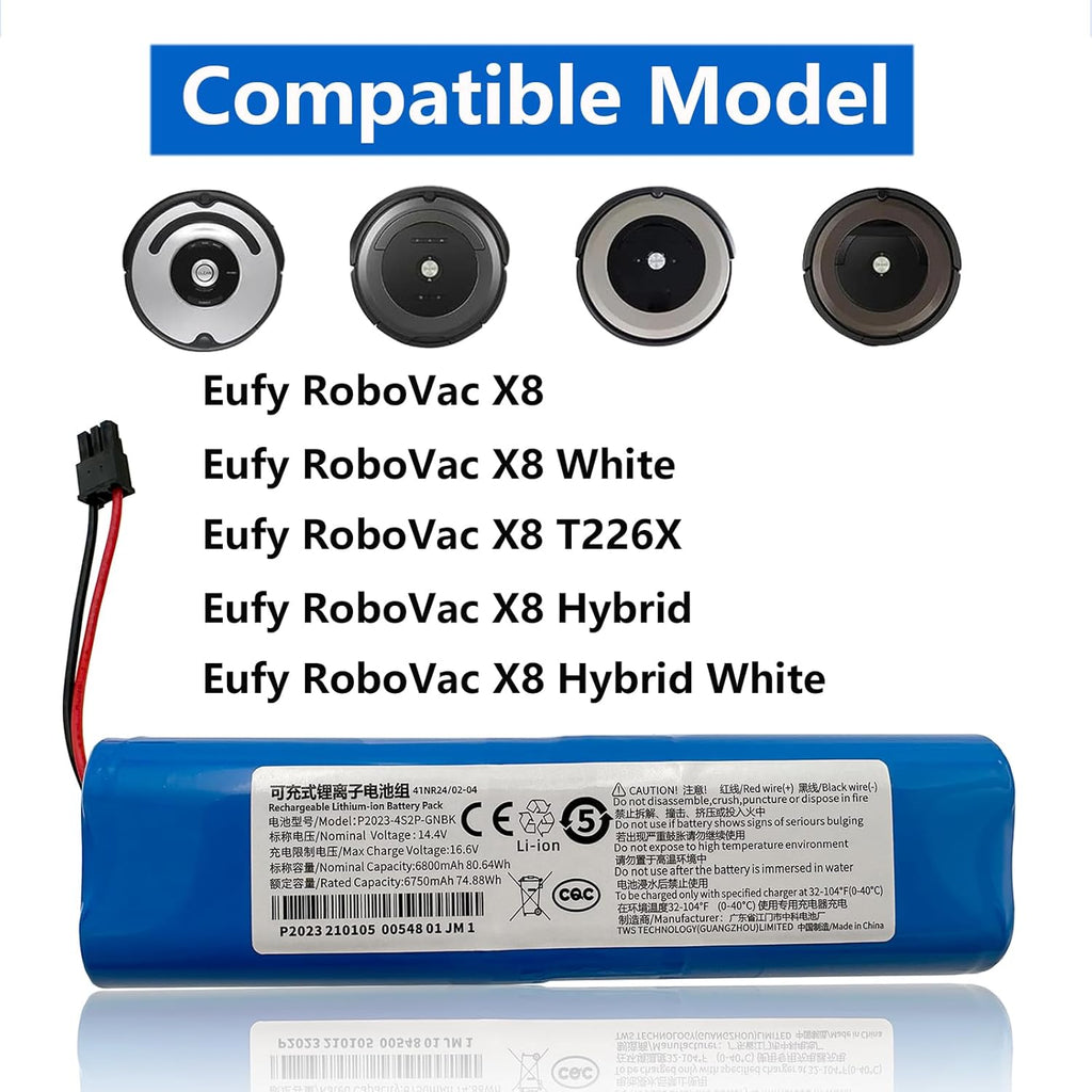 6800mAh 80.64Wh 14.4V Vacuum Battery G35727