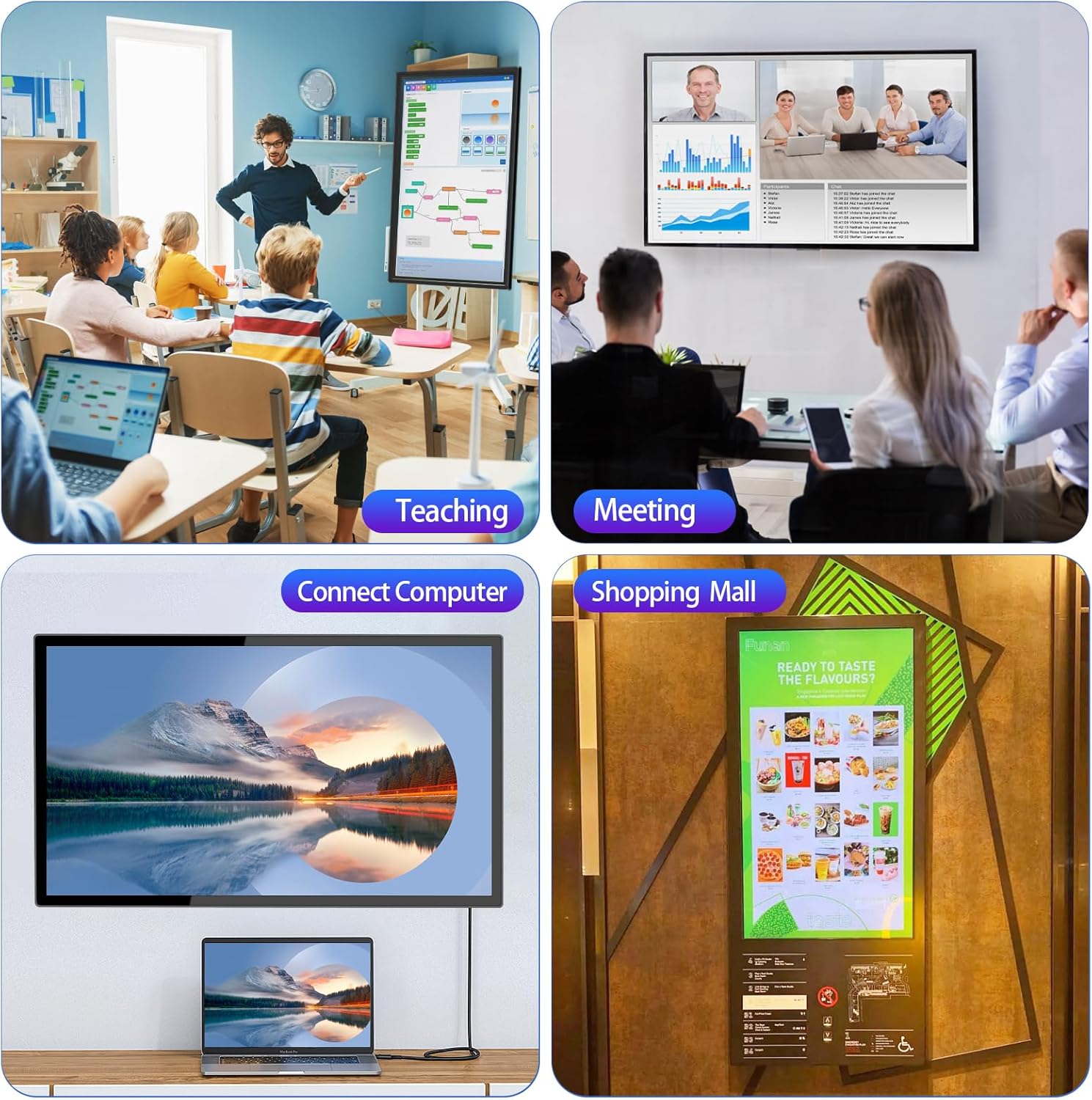 32 inch Capacitive Multi-Touch Screen Industrial Monitor with Built-in Speakers R3567