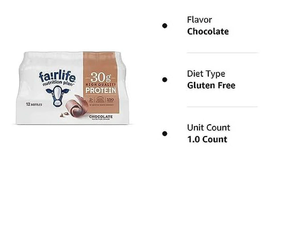 High Protein Chocolate 30g Shake, 11.5 fl.oz, 12 Pack N5666