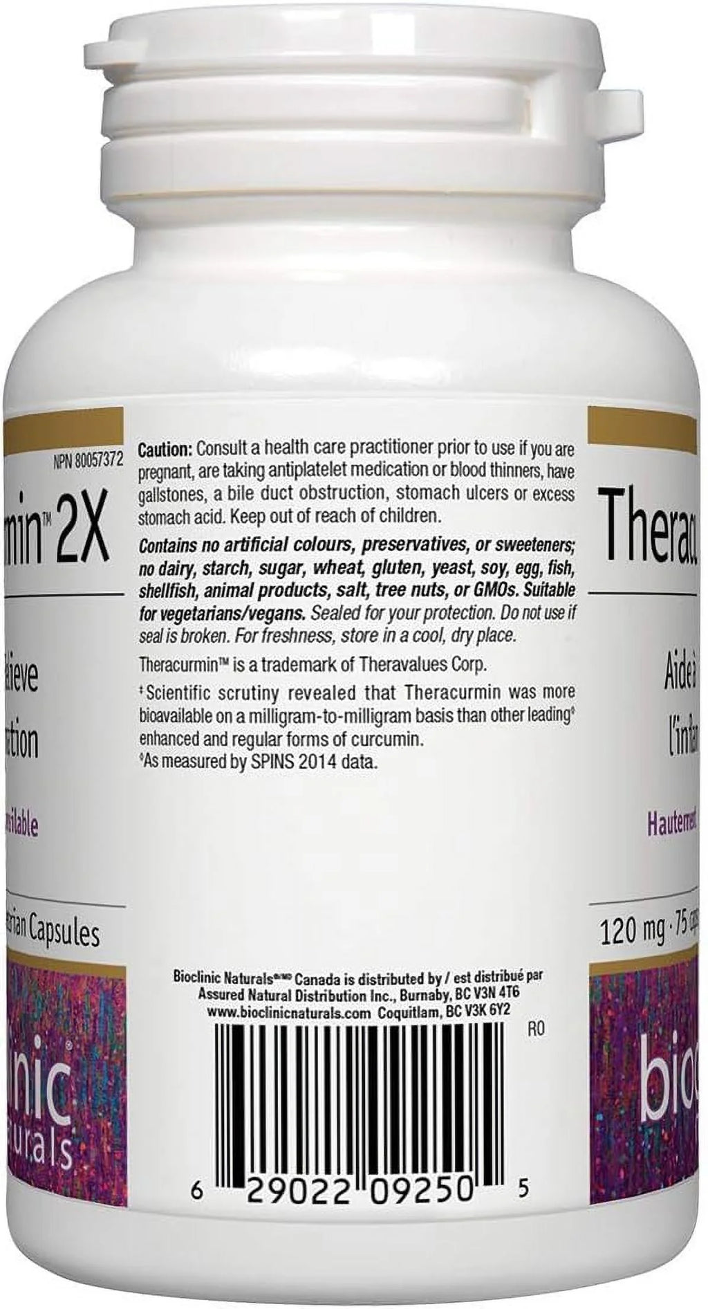 Theracurmin 2X 75 VegCapsules O5261