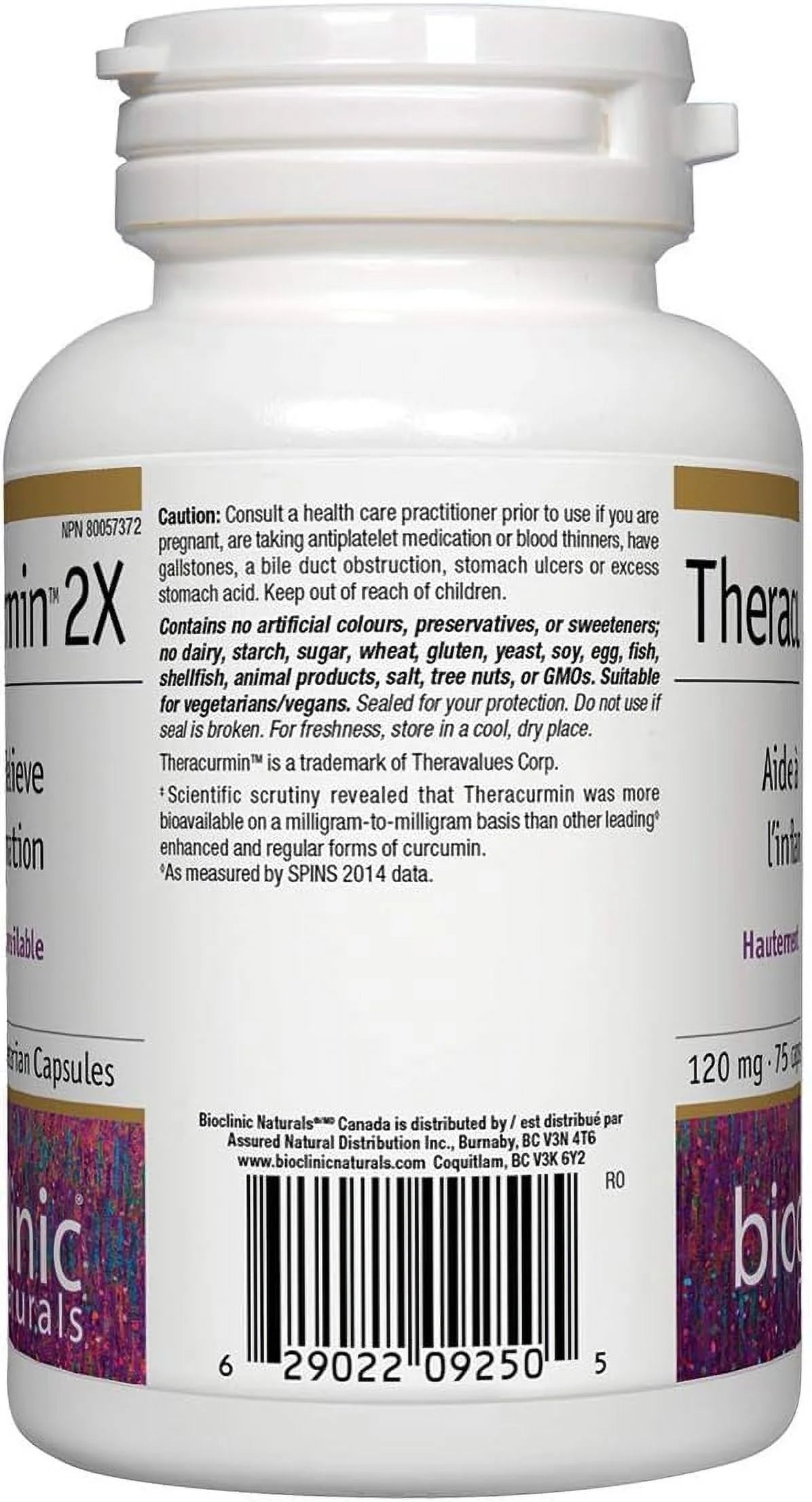 Theracurmin 2X 75 VegCapsules O5261
