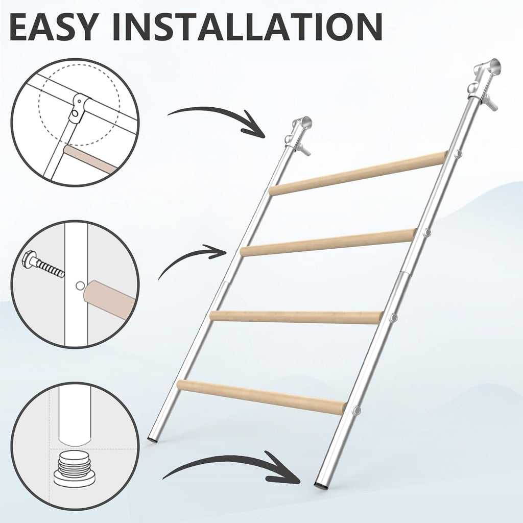 Large Metal Chicken Perch Ladder (55.9''L X 41.7'' W) L570544
