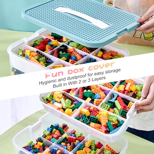 Plastic Stackable Toy Storage Case with Lid V859252