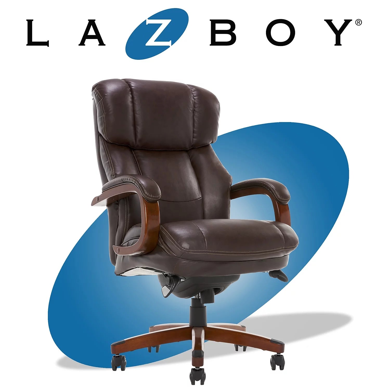 Biscuit Brown Faux Leather Ergonomic Executive Chair A684127