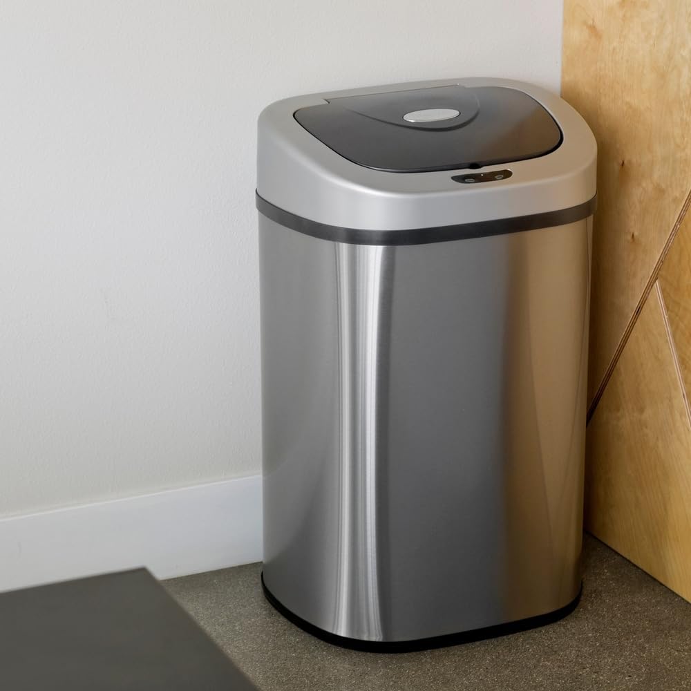 21.1 Gallon Stainless Steel Motion Sensor Trash Can U98414