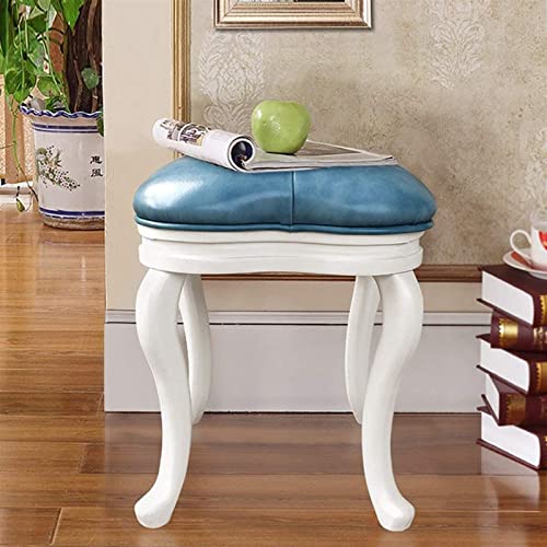 Upholstered Solid Wood Vanity Stool P58488