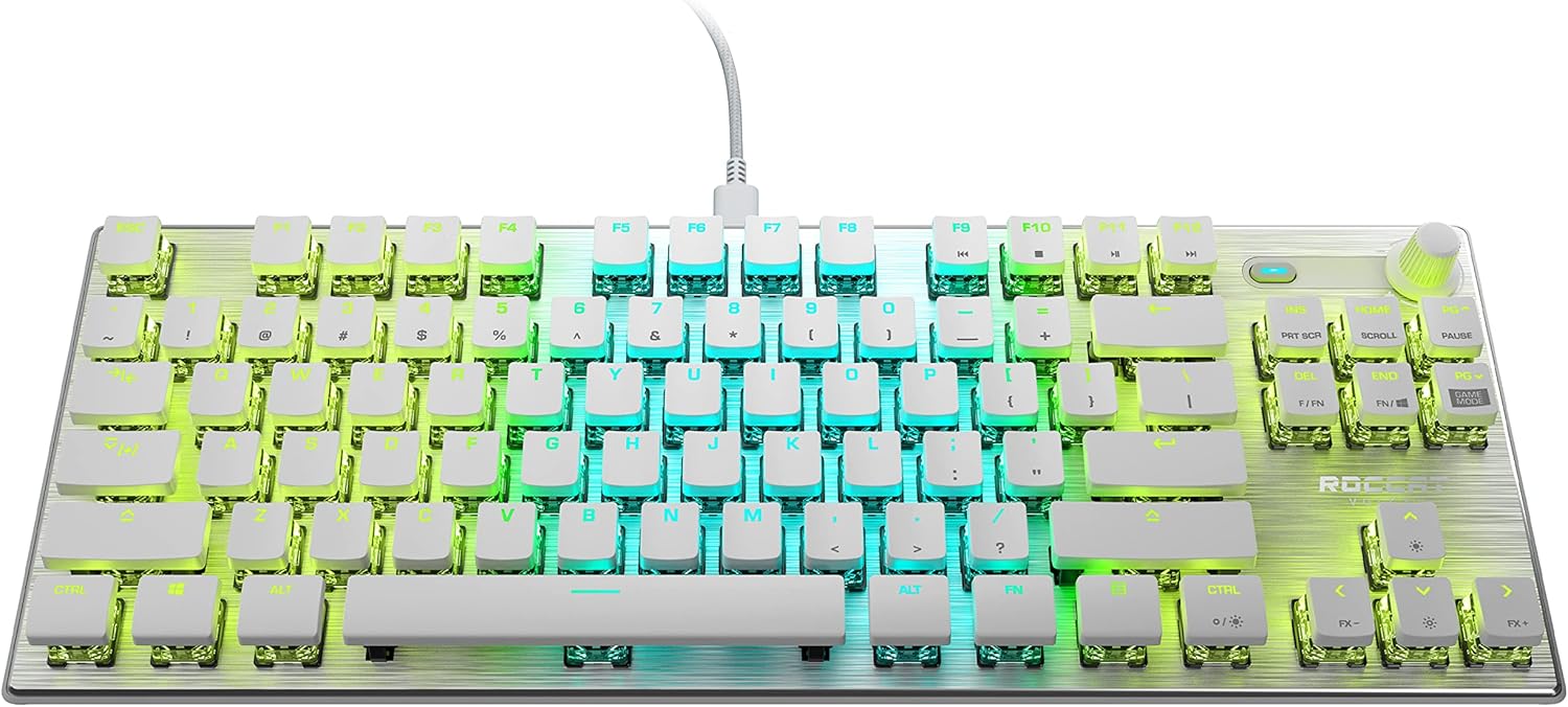 Black Linear Optical Gaming Keyboard with Anodized Aluminum Top Plate Y63005
