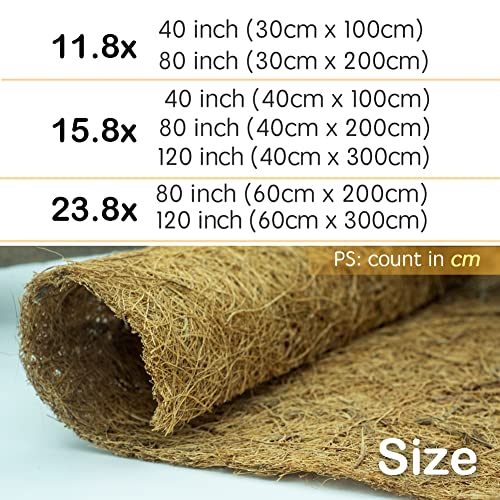 12x80 inch Natural Coconut Fiber Liner Roll N64581