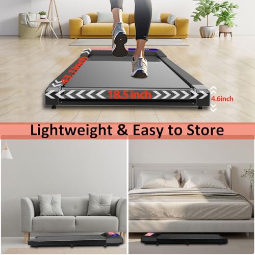 2.5 HP Under Desk Treadmill with Remote Control U6428