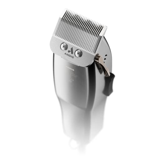 Professional Fade Master Hair Clipper, Adjustable Carbon Steel Fade Blade Clipper, Chrome, Silver Y73490