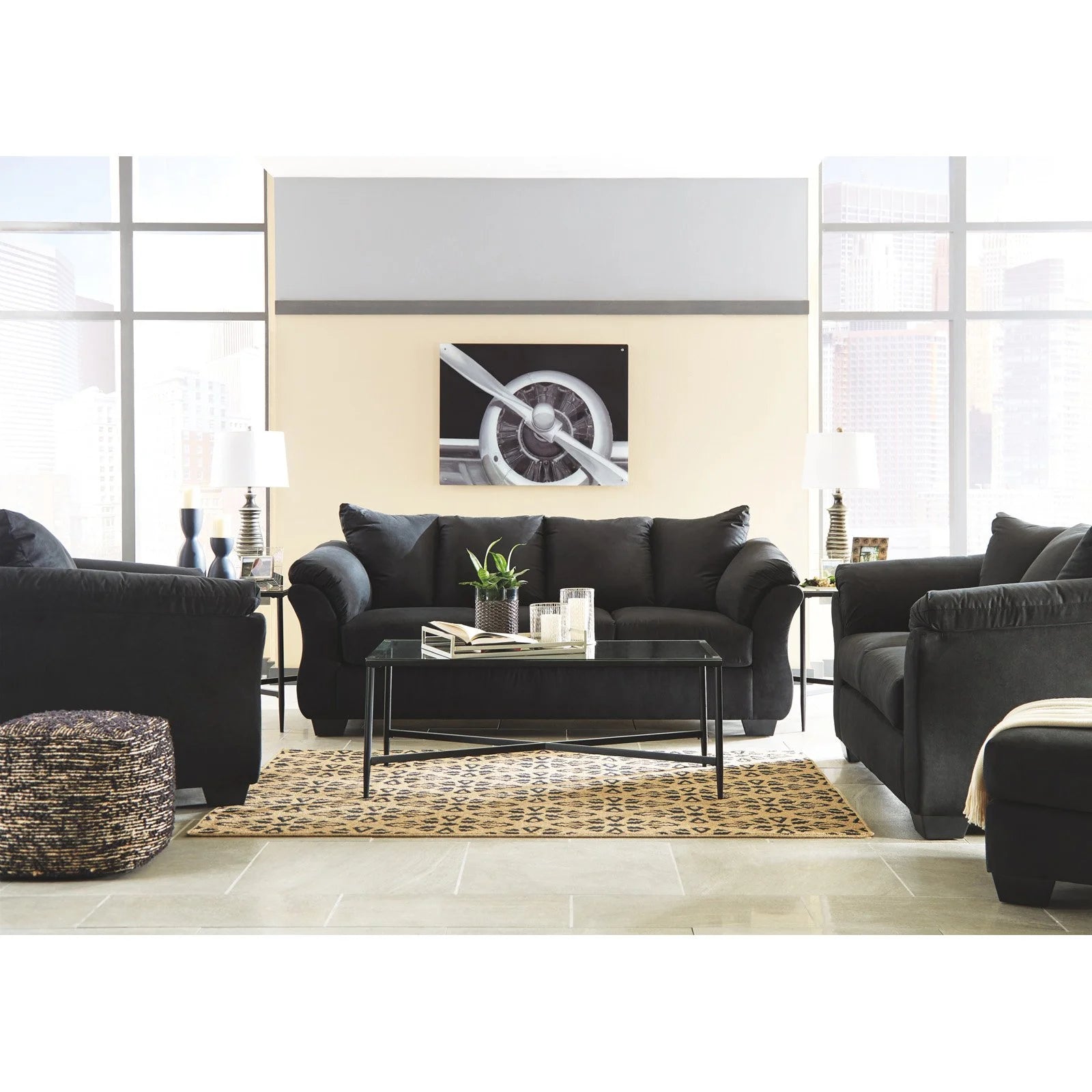 Blue Loveseat R856