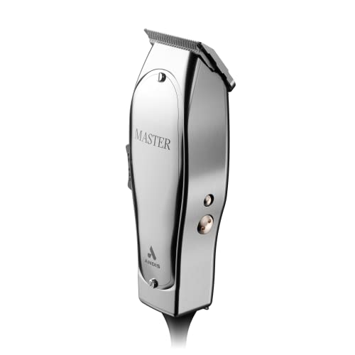 Professional Fade Master Hair Clipper, Adjustable Carbon Steel Fade Blade Clipper, Chrome, Silver Y73490