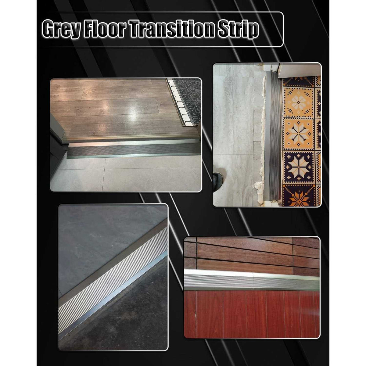 4 inch Aluminum Floor Transition Strip Threshold Ramp U7235