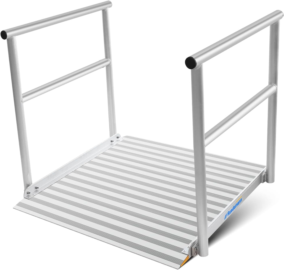 Aluminum Wheelchair Ramp with Handrails, 600 Lbs Capacity, Non-Slip U3504