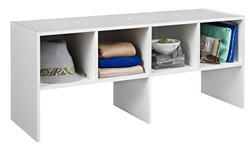 White Stackable 31-inch Vertical Organizer & White Stackable 24-Inch Wide Horizontal Organizer P8255