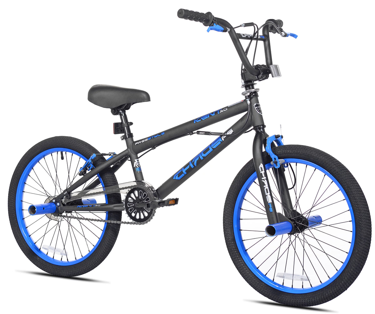 20 in. Matte Black and Blue Boy's Bicycle W270684