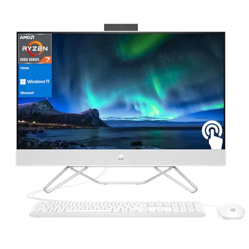 27" FHD Touchscreen AMD Ryzen 7 All-in-One Desktop, 32GB DDR4 RAM, 2TB PCIe M.2 SSD, White U4946