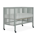 Cool Grey Full-Size Folding Crib F59181