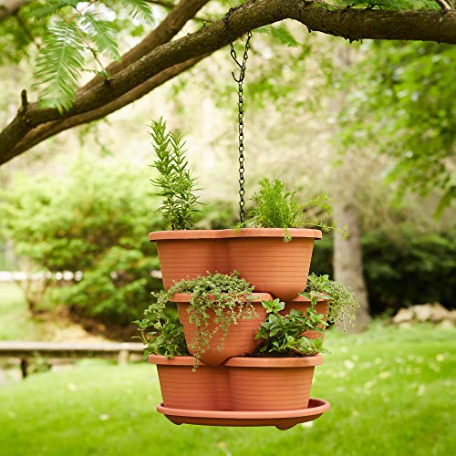 5 Tier Stackable Planter with Starter Pots F23425