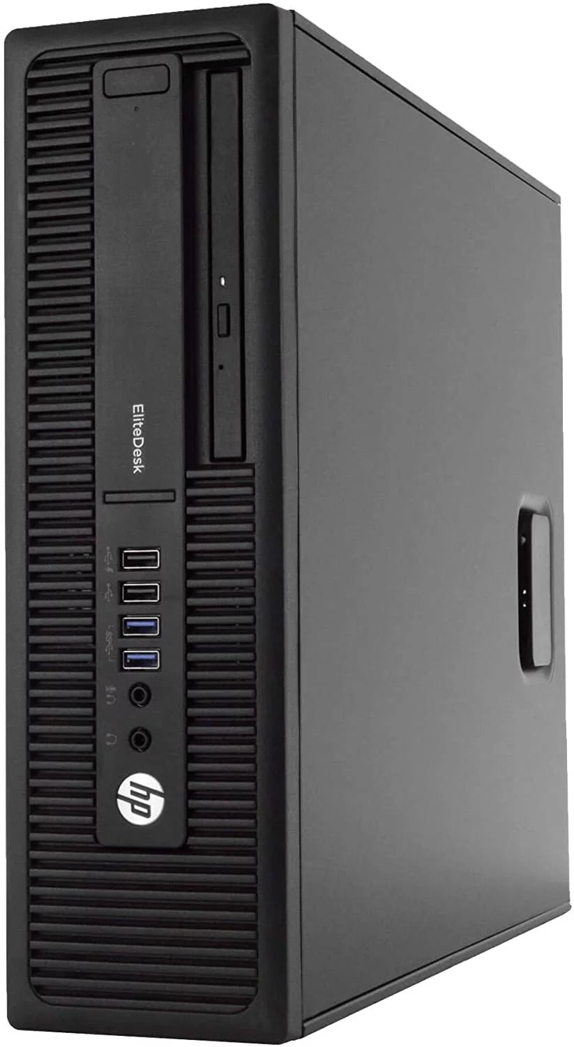 HP 800G1 Desktop SFF Computer Intel Core i5 8GB Ram 500GB HDD NVIDIA GT 1030 2GB 19" LCD Windows 10 (Refurbished) S804