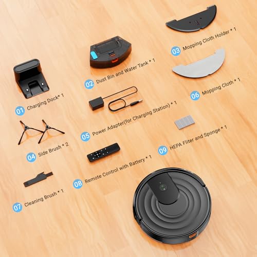 5000Pa 2 in 1 Robot Vacuum and Mop Combo N7970