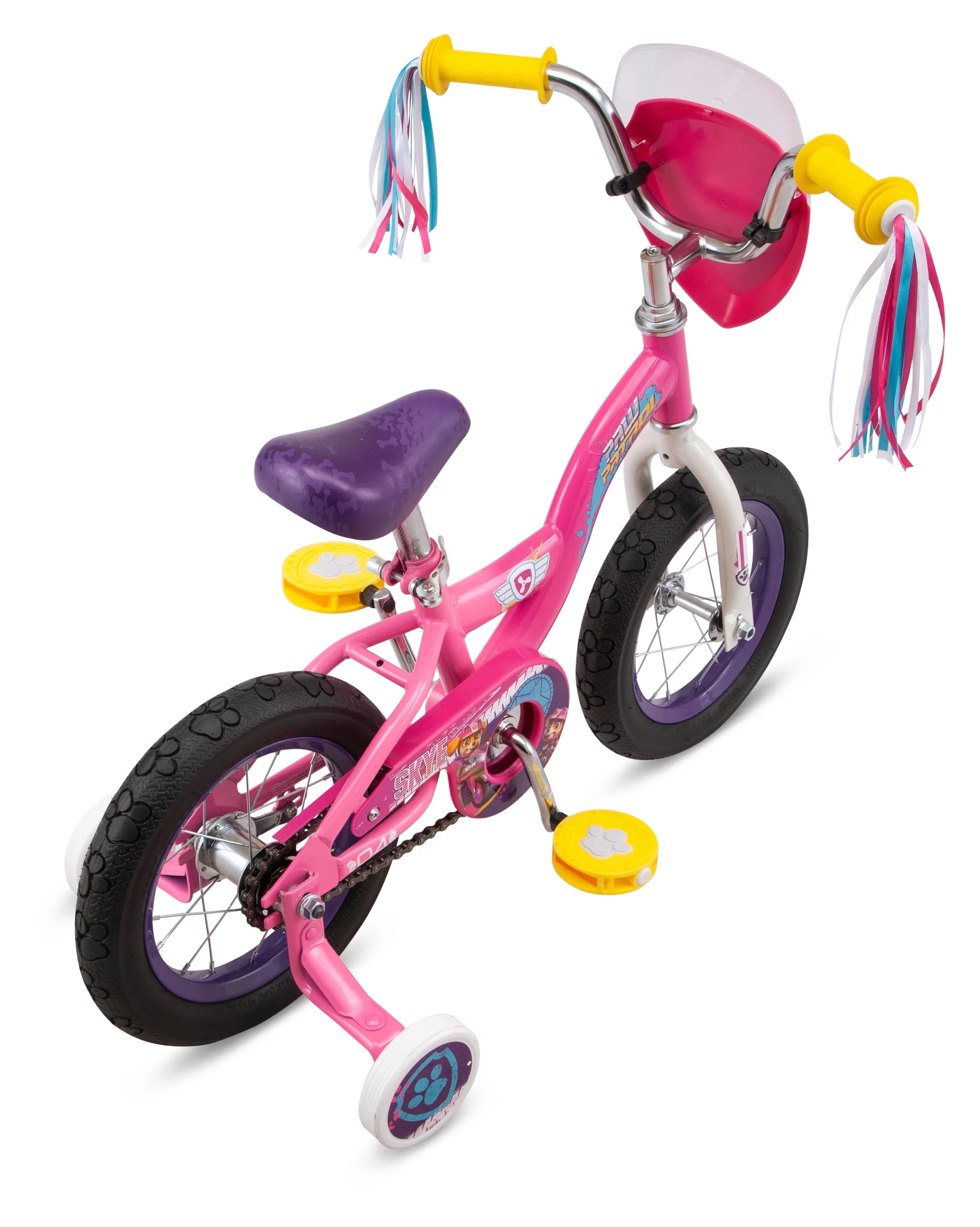 12 inch Magenta Pink Kids Bike E1459