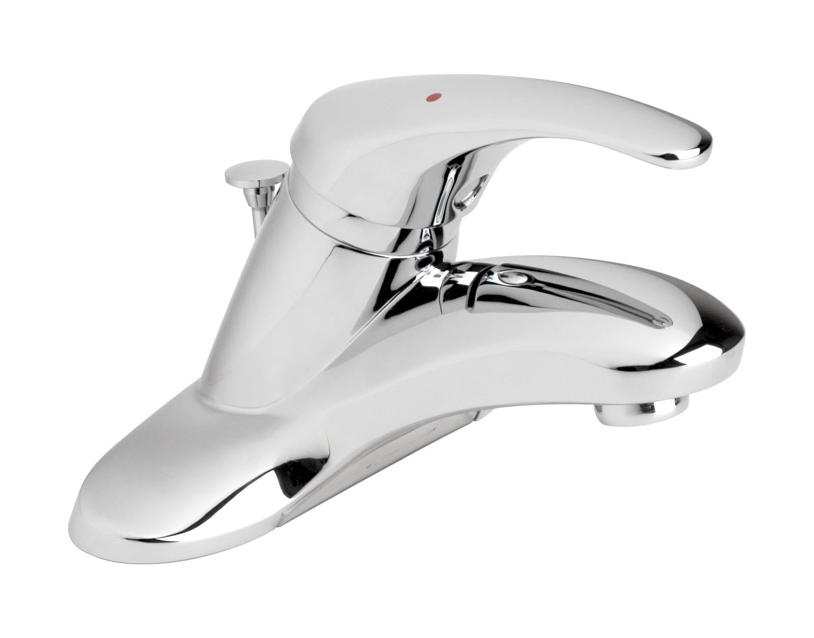 Chrome Bathroom Faucet with Pop-Up Drain and Lift Rod N168