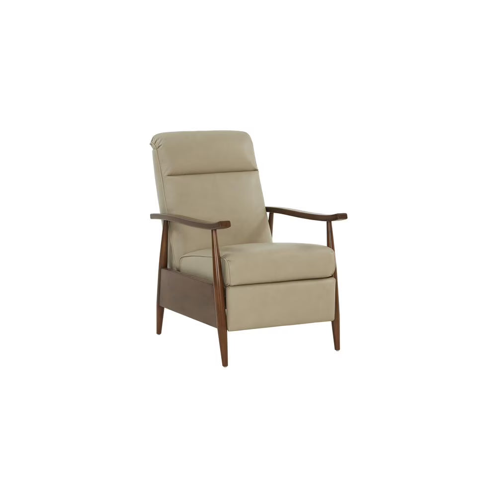 Cream Push Thru The Arms Recliner A48464